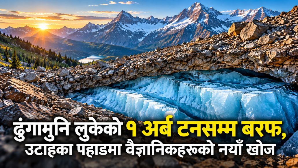 ढुंगामुनि लुकेको १ अर्ब टनसम्म बरफ, उटाहका पहाडमा वैज्ञानिकहरूको नयाँ खोज