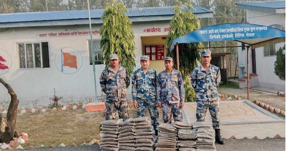 मकैबारीबाट ७१ किलो गाँजा बरामद