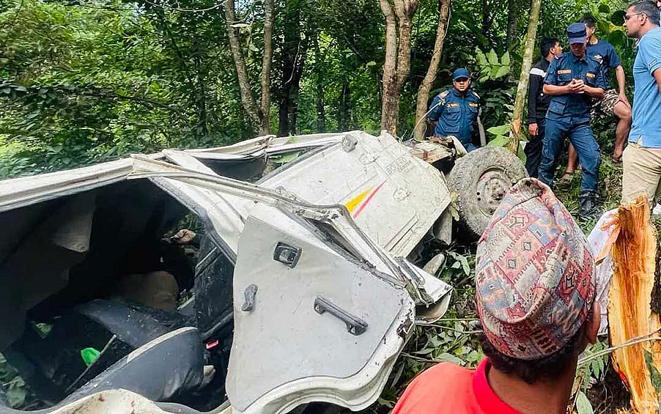 बागलुङमा जीप दुर्घटनामा परी मृत्यु हुनेको संख्या ४ पुग्यो